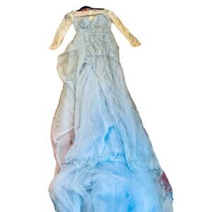 CRYSTAL BLUE ELSA DRESS